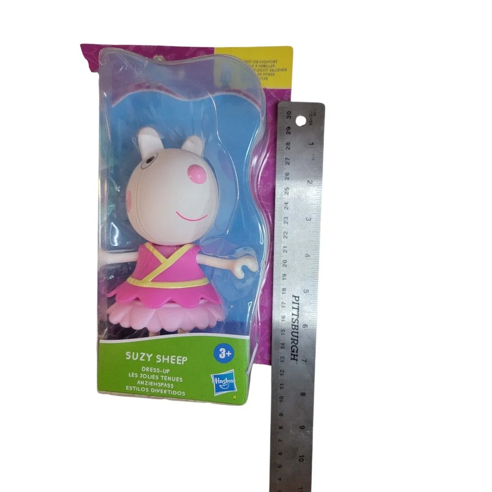 Peppa Pig Suzy Sheep Hasbro‎ Dress-Up Figure Kids 5 inch Pink Teal NEW 7 Pieces